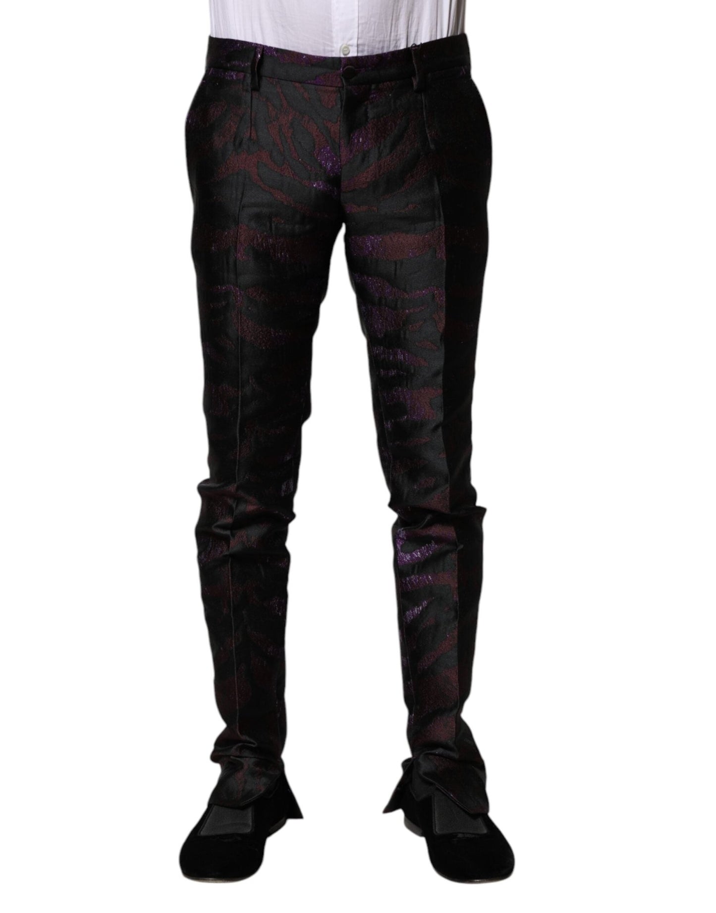 Dolce & Gabbana Multicolor Polyester Patterned Pants – IT48 | M par Dolce & Gabbana | Disponible sur Sandy Store ByNet