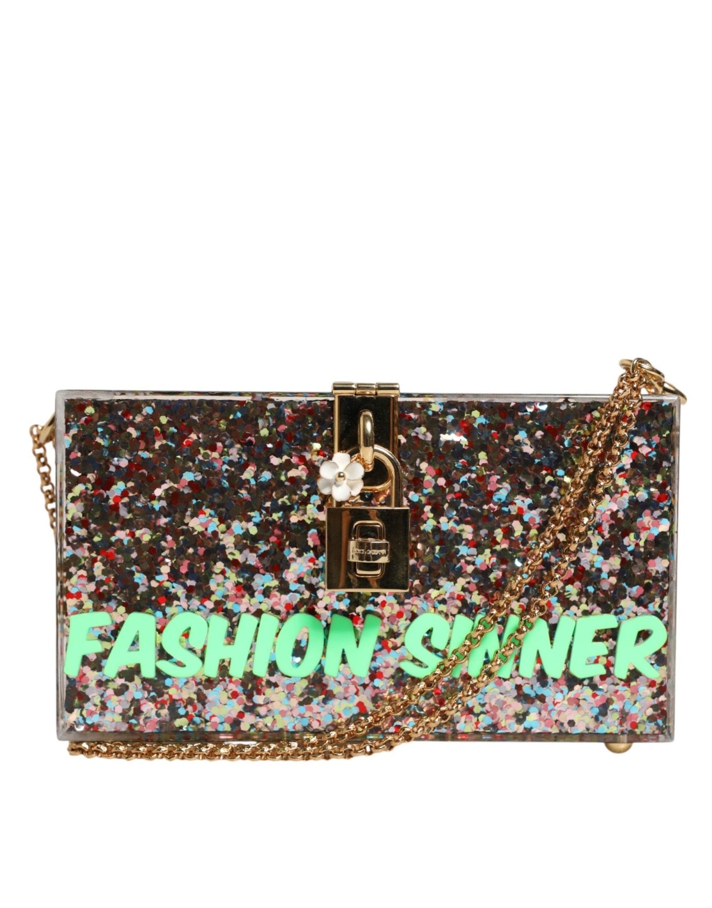 Dolce & Gabbana Multicolor PurseBox Fashion Sinner Glitter Crossbody Bag – par Dolce & Gabbana | Disponible sur Sandy Store ByNet
