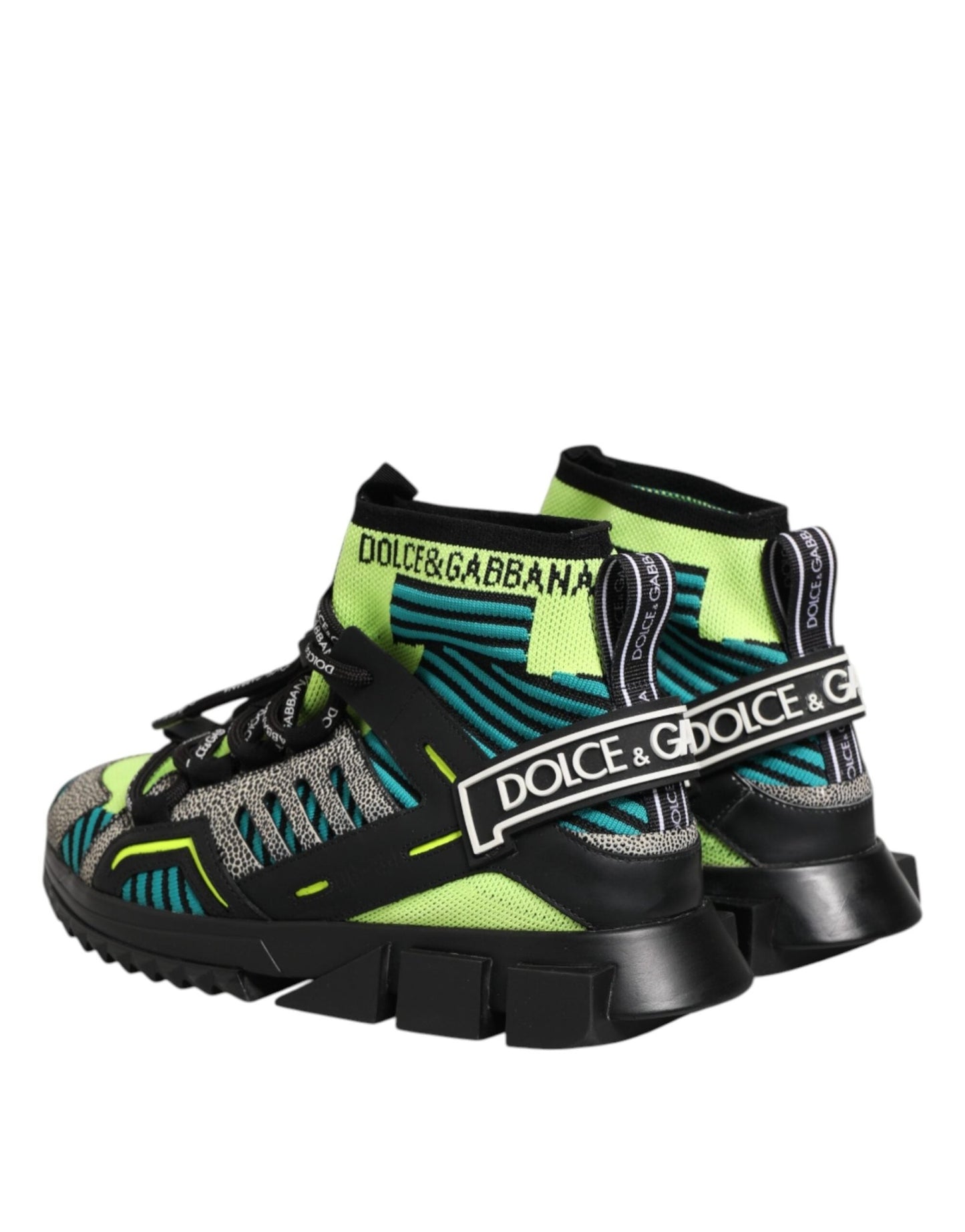 Dolce & Gabbana Multicolor Sorrento Socks Men Sneakers Shoes – EU44/US11 par Dolce & Gabbana | Disponible sur Sandy Store ByNet