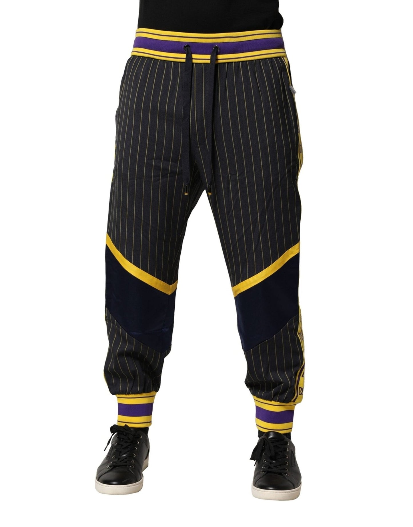 Dolce & Gabbana Multicolor Stripes Wool Jogger Pants – IT50 | L par Dolce & Gabbana | Disponible sur Sandy Store ByNet