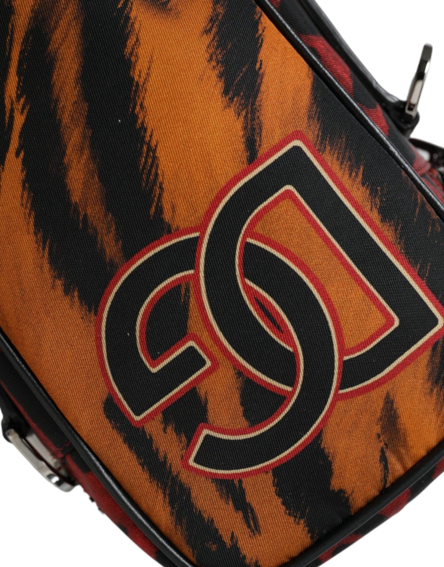 Dolce & Gabbana Multicolor Tiger Print Nylon Logo Cross Body Bag - Sandy Store ByNet