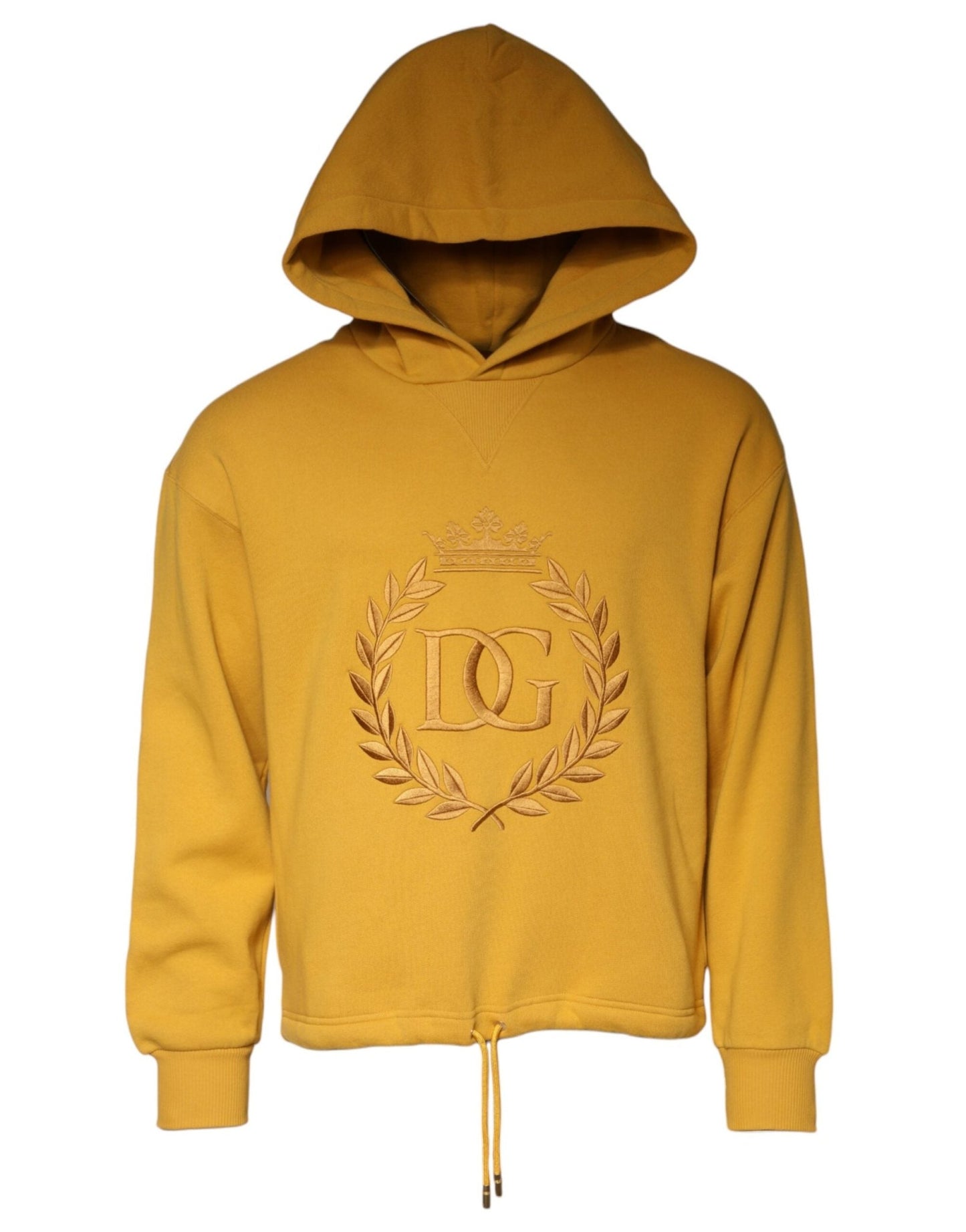 Dolce & Gabbana Mustard DG Hooded Men Sweatshirt Sweater - Sandy Store ByNet