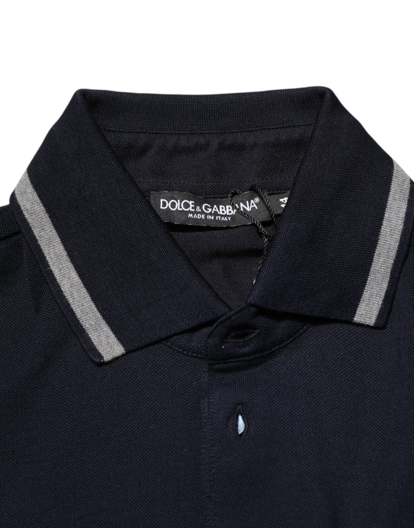 Dolce & Gabbana Navy Blue Cotton Crown Crest Logo Men T-Shirt – IT44 | XS par Dolce & Gabbana | Disponible sur Sandy Store ByNet