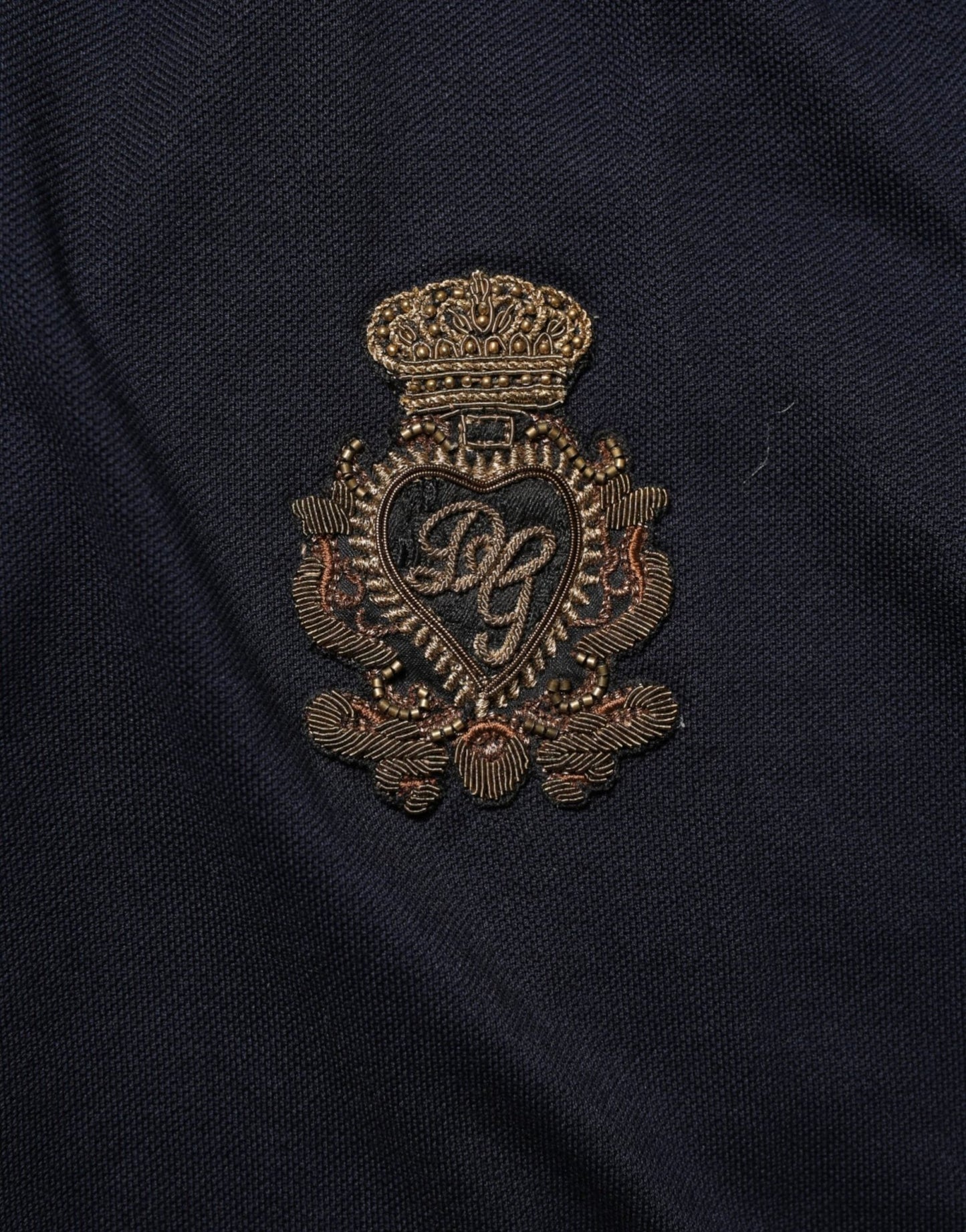 Dolce & Gabbana Navy Blue Cotton Crown Crest Logo Men T-Shirt – IT44 | XS par Dolce & Gabbana | Disponible sur Sandy Store ByNet