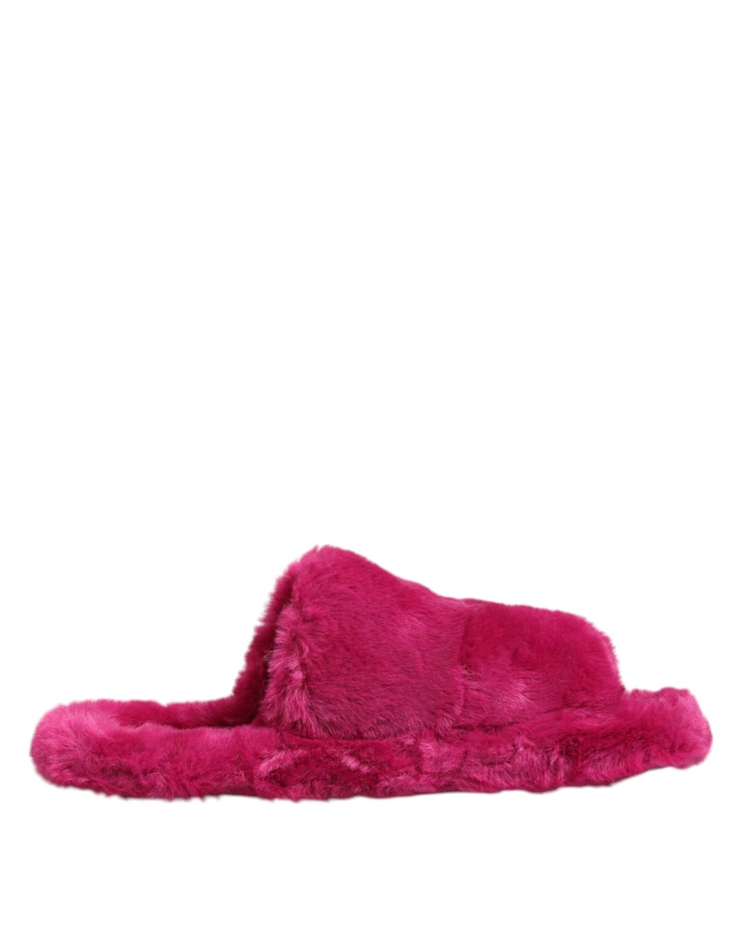 Dolce & Gabbana Pink Acrylic Faux Fur Mens Flats Sandals Shoes – EU40/US7 par Dolce & Gabbana | Disponible sur Sandy Store ByNet
