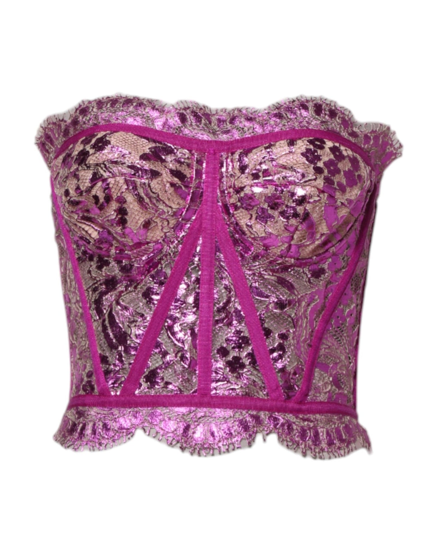 Dolce & Gabbana Pink Bustier Sleeveless Corset Blouse Top – IT40|S par Dolce & Gabbana | Disponible sur Sandy Store ByNet