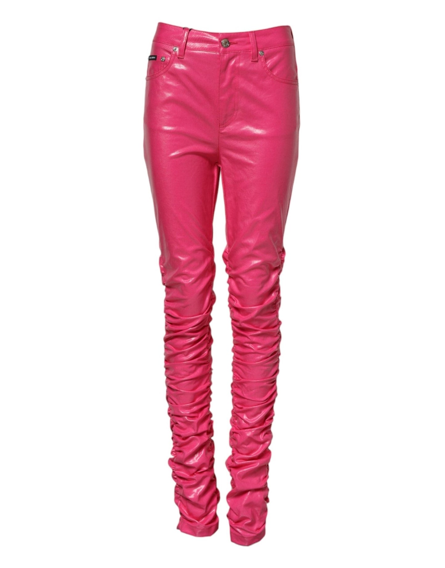 Dolce & Gabbana Pink Cotton High Waisted Skinny Denim Jeans – IT40|S par Dolce & Gabbana | Disponible sur Sandy Store ByNet