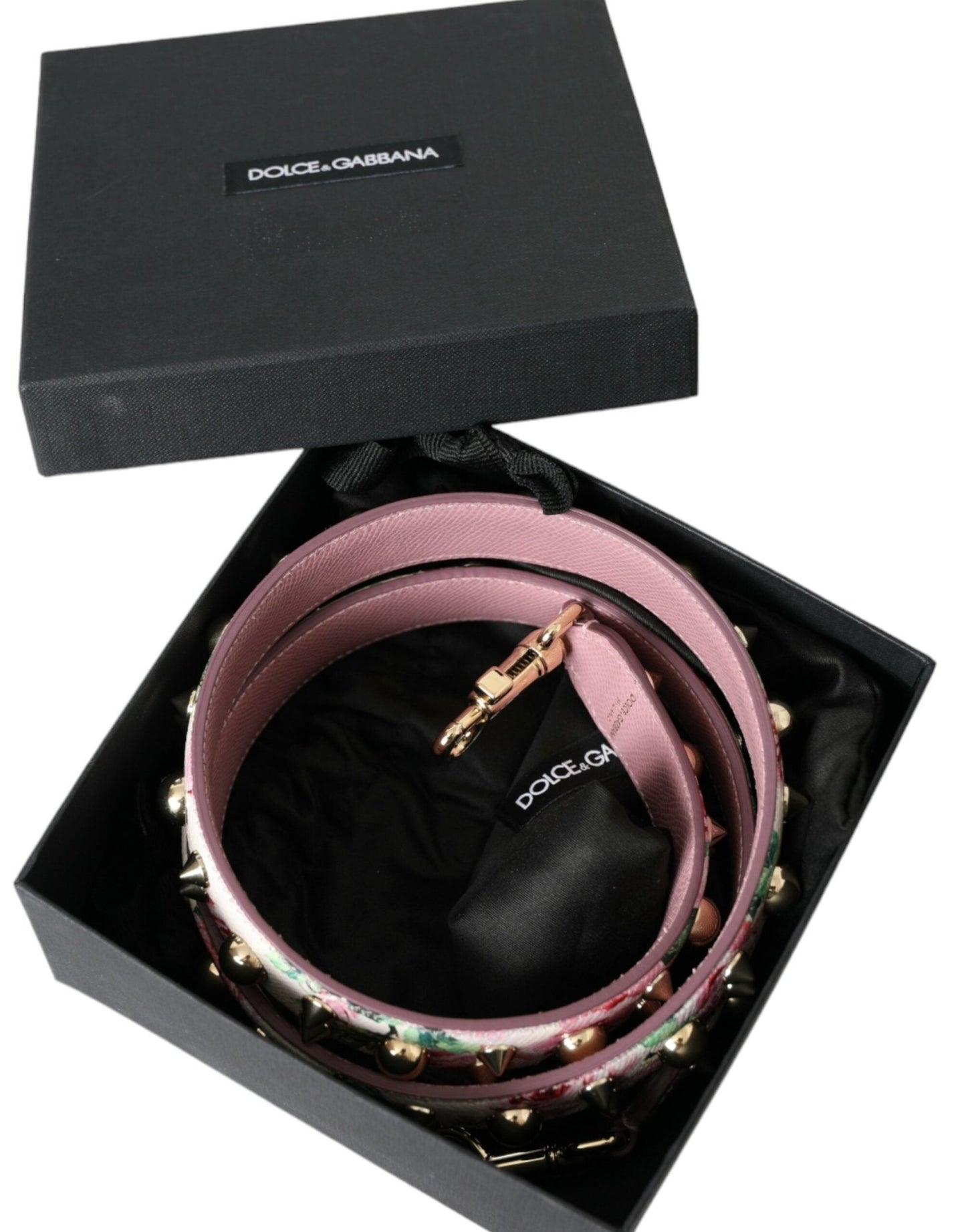 Dolce & Gabbana Pink Floral Handbag Accessory Shoulder Strap - Sandy Store ByNet