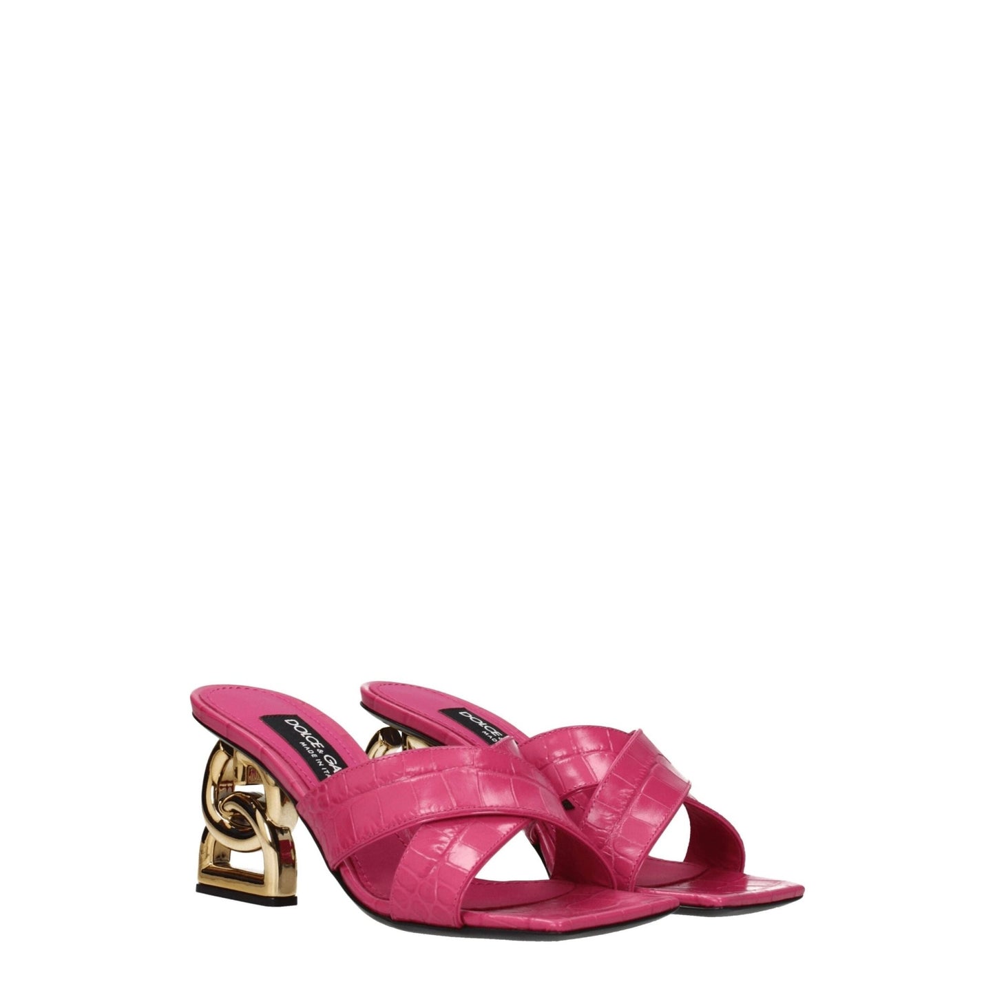 Dolce & Gabbana Pink Leather Platforms – EU37/US7 par Dolce & Gabbana | Disponible sur Sandy Store ByNet