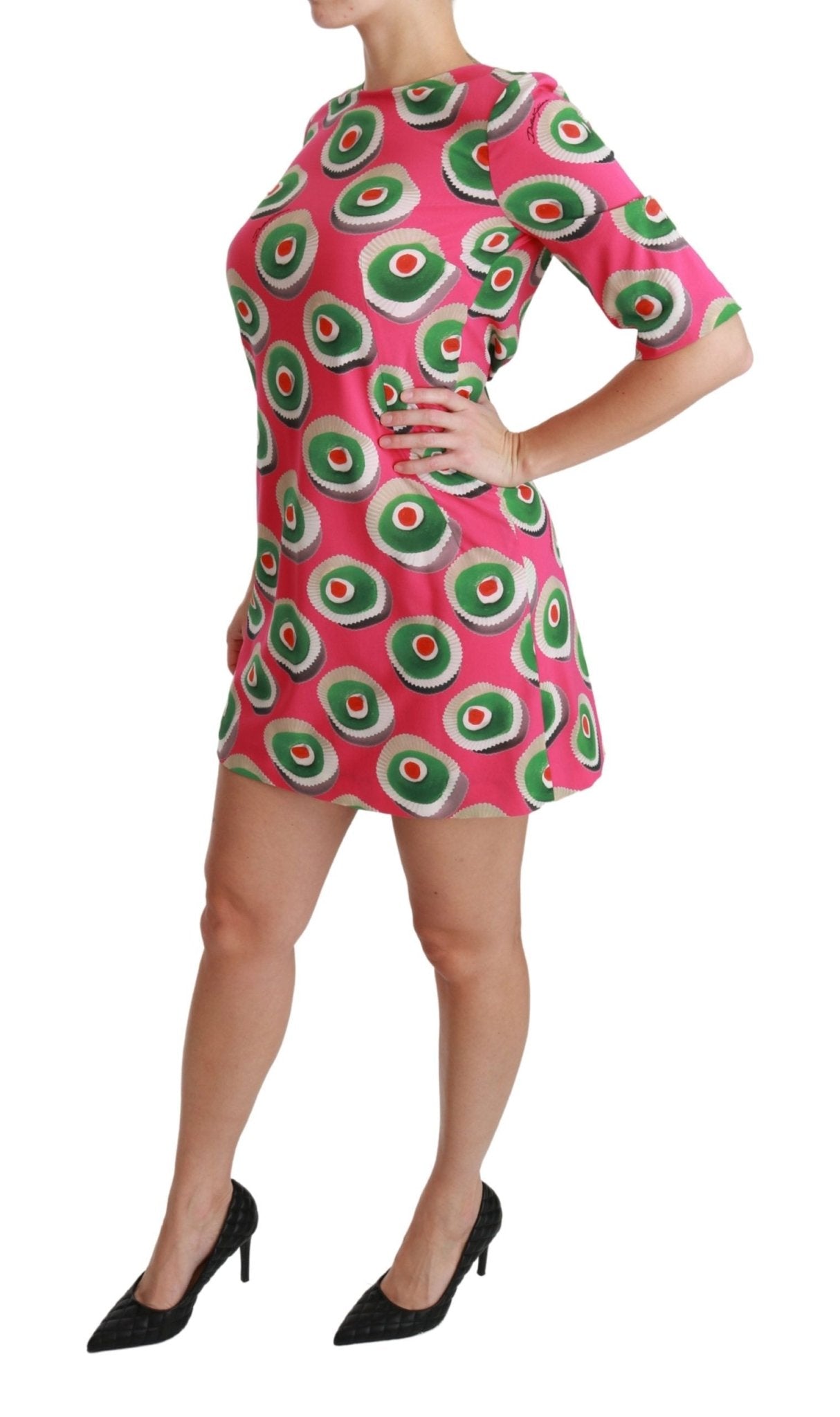 Dolce & Gabbana Pink Sicily Cupcake Shift Mini Dress - Sandy Store ByNet