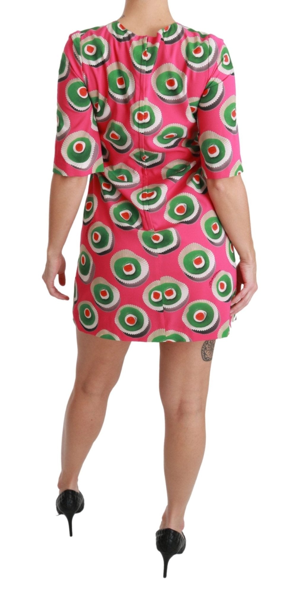 Dolce & Gabbana Pink Sicily Cupcake Shift Mini Dress - Sandy Store ByNet
