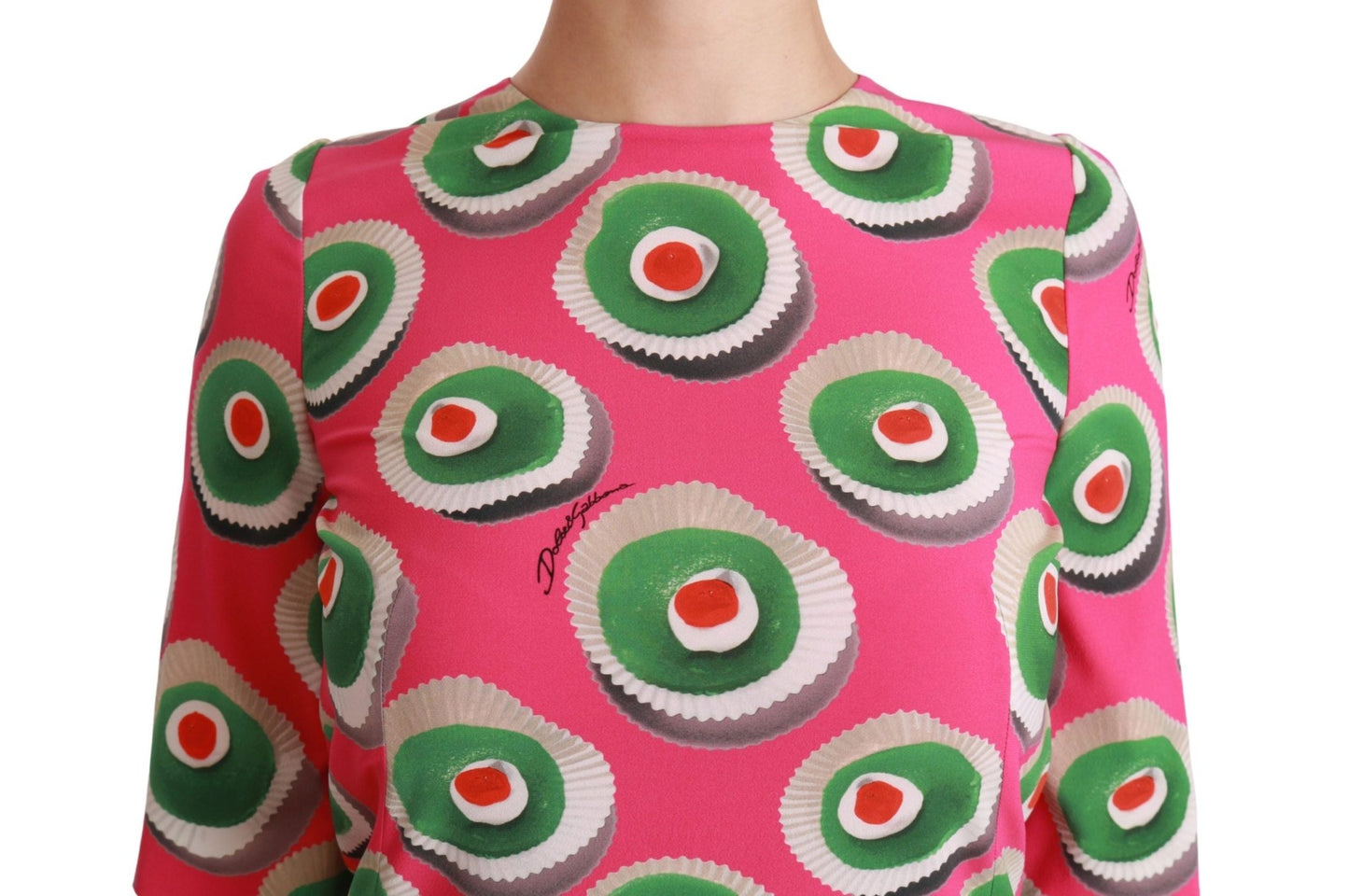 Dolce & Gabbana Pink Sicily Cupcake Shift Mini Dress - Sandy Store ByNet
