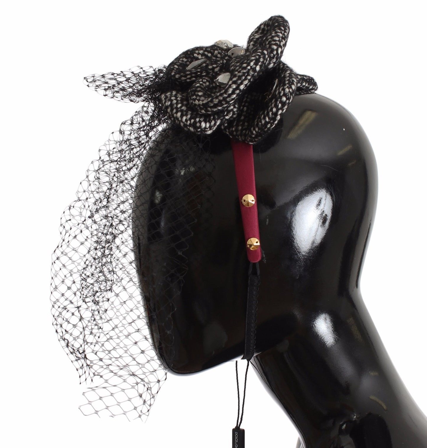 Dolce & Gabbana Pink Silk Crystal - Studded Headband - Sandy Store ByNet