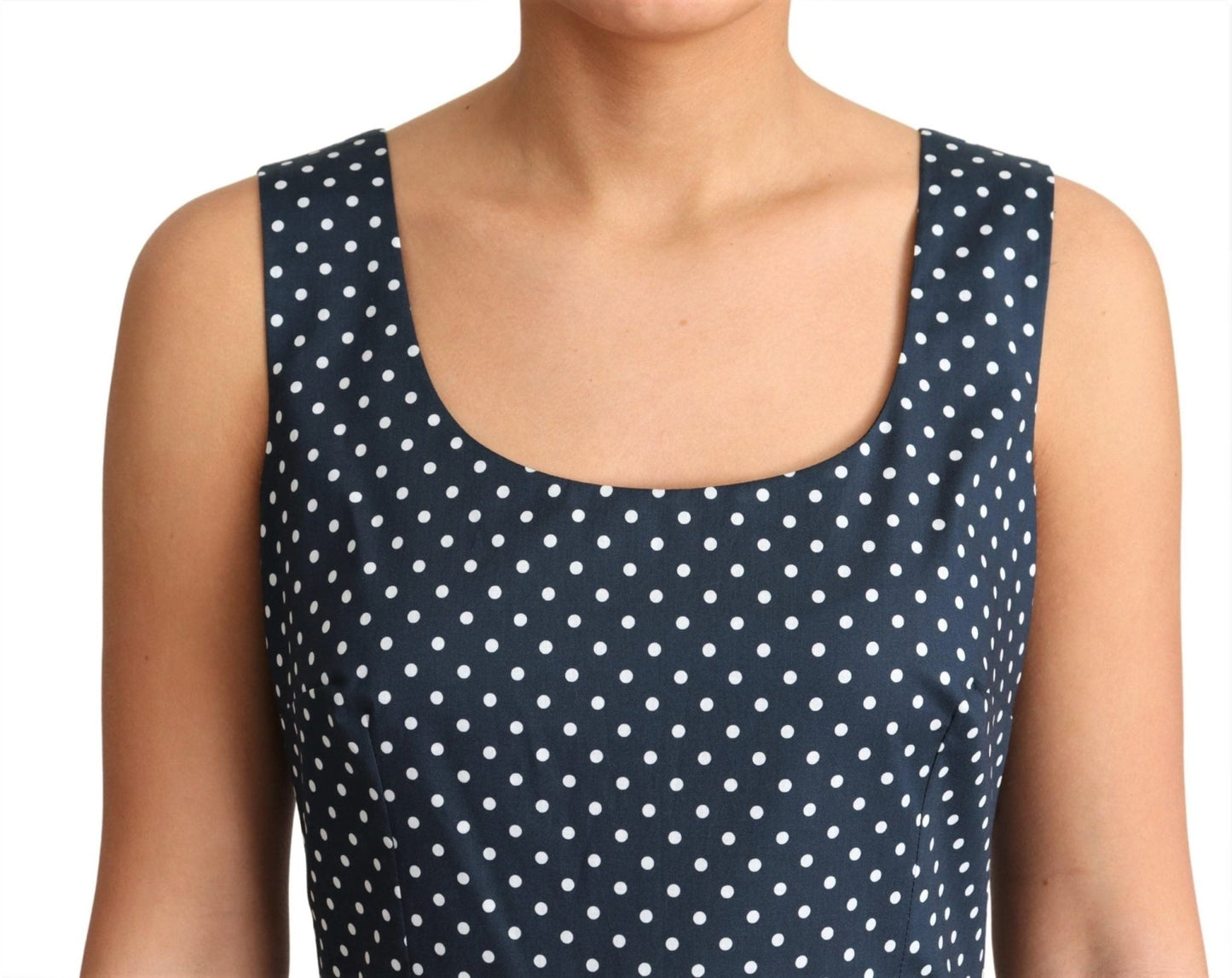 Dolce & Gabbana Polka Dot Sleeveless A - Line Dress - Sandy Store ByNet
