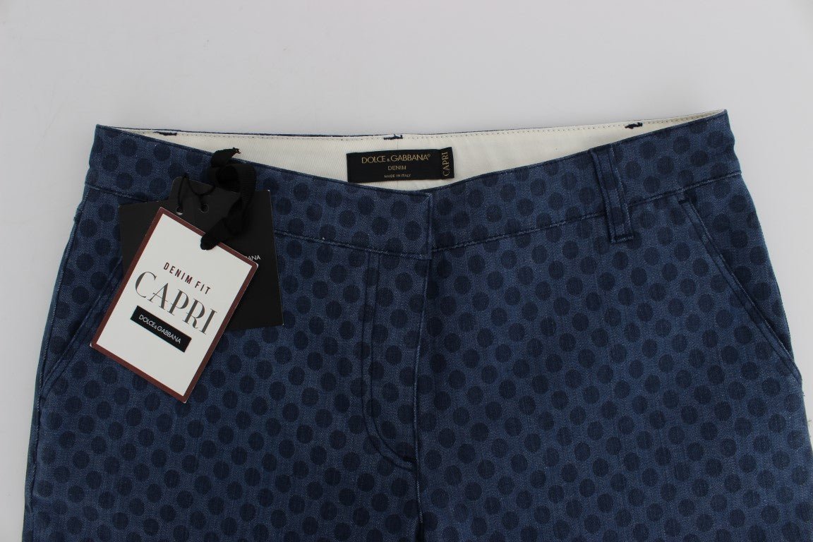 Dolce & Gabbana Polka Dotted Capri Stretch Jeans - Sandy Store ByNet