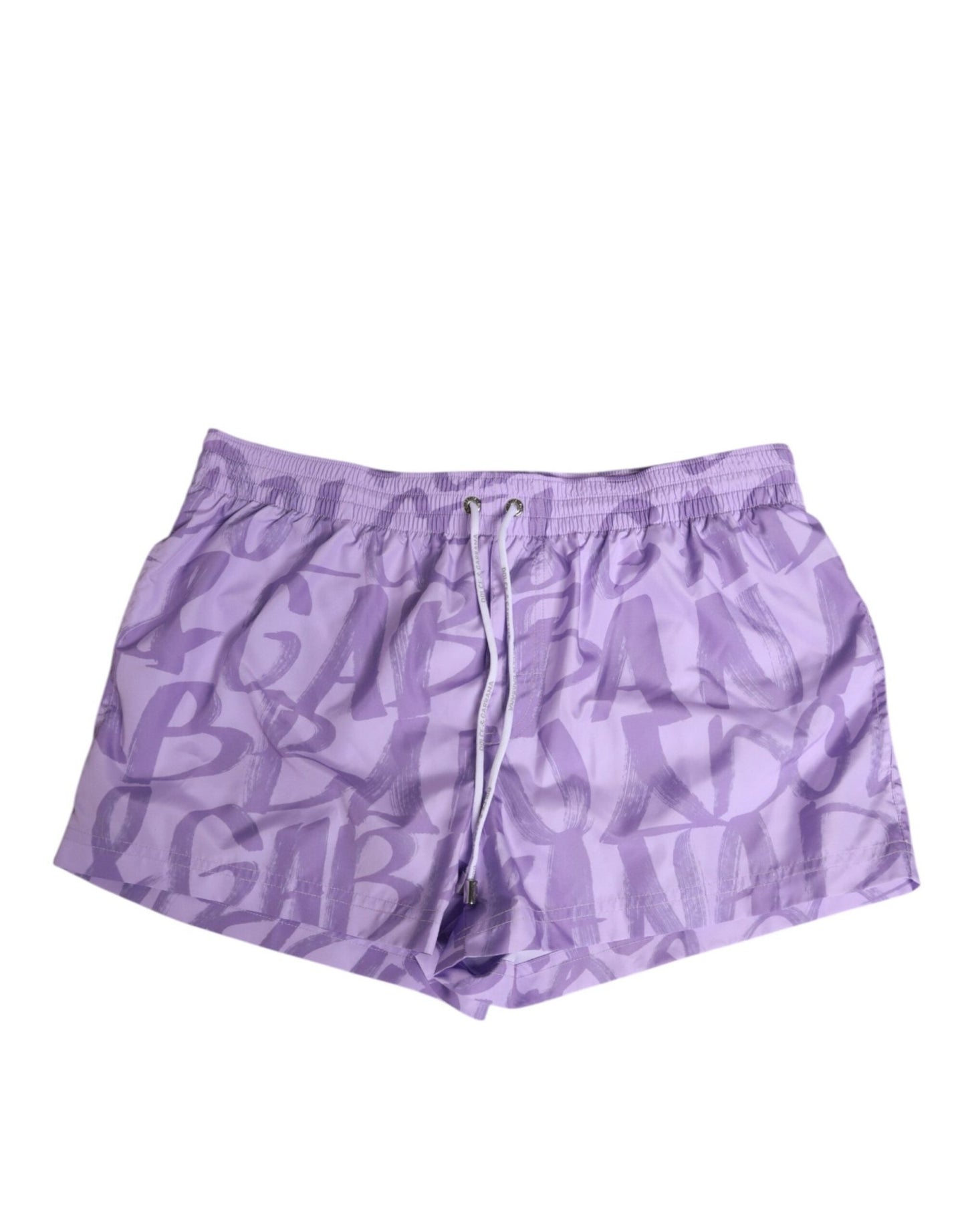 Dolce & Gabbana Purple DG Logo Print Nylon Men Shorts Swimwear – IT4 | S par Dolce & Gabbana | Disponible sur Sandy Store ByNet