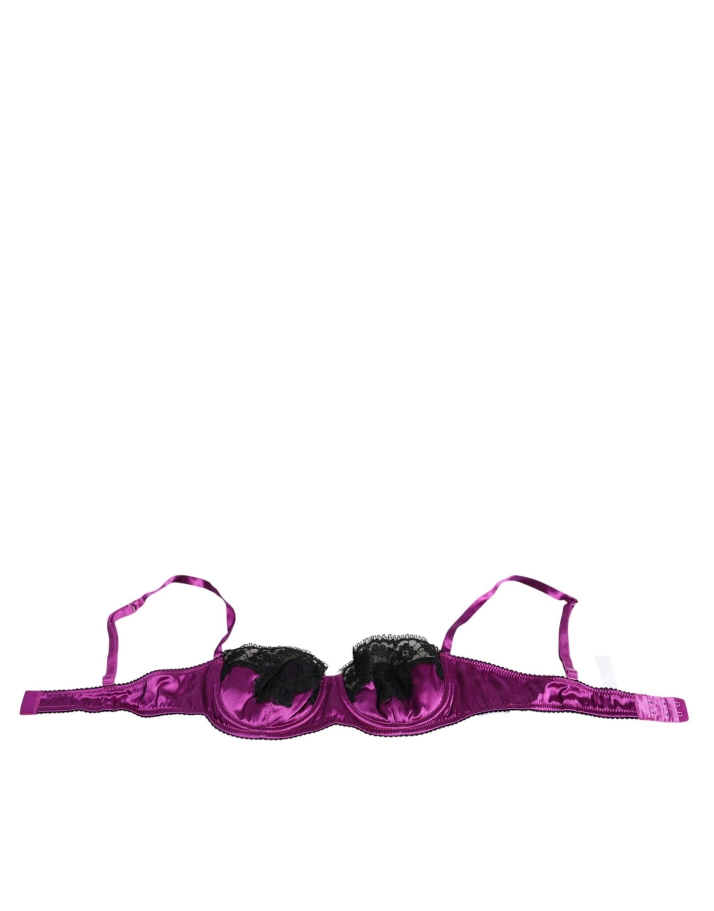 Dolce & Gabbana Purple Silk Underwired Balconette Bra Underwear – IT1 | XS par Dolce & Gabbana | Disponible sur Sandy Store ByNet