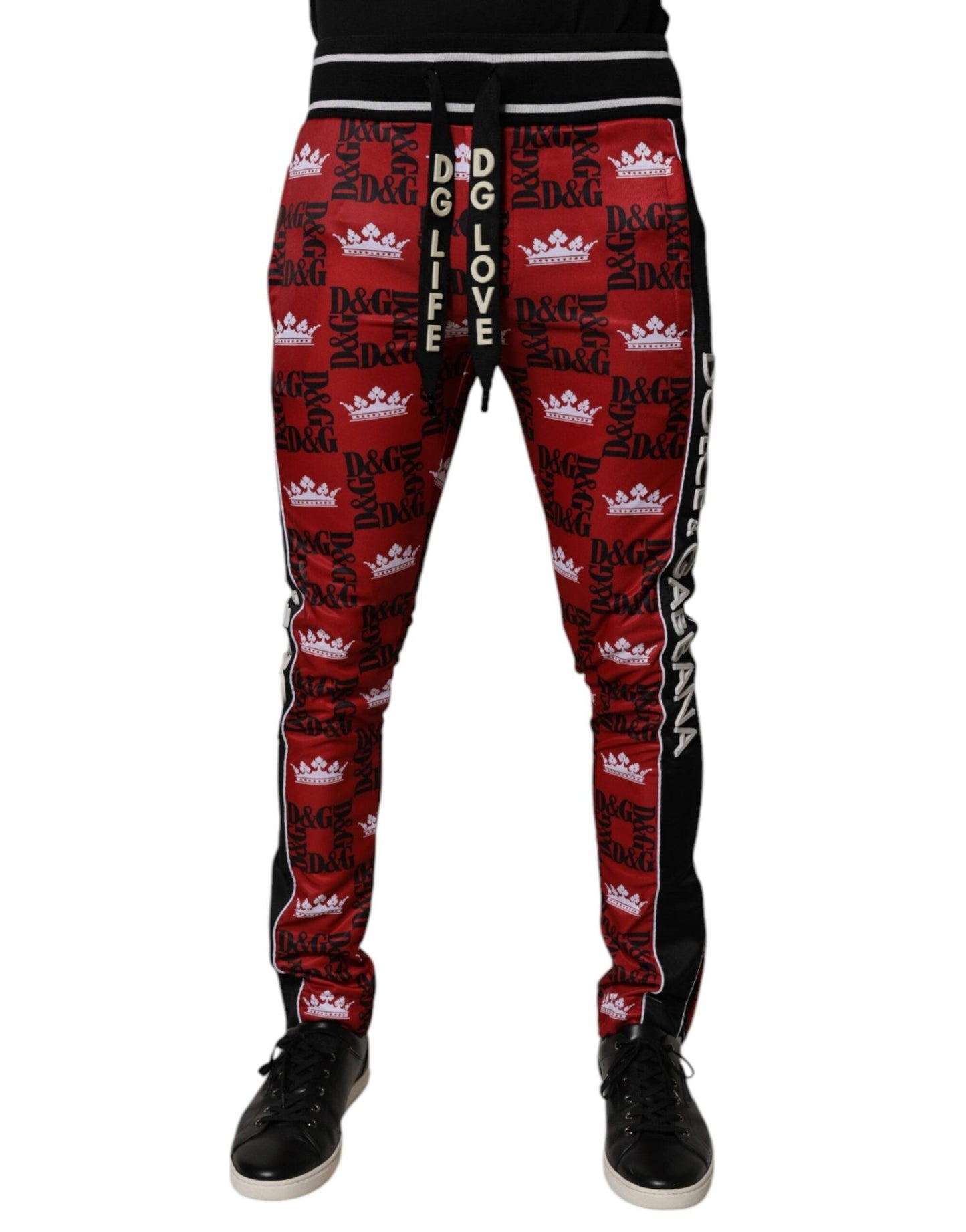 Dolce & Gabbana Red Crown Logo Monogram Men Sweatpants Pants – IT44 | XS par Dolce & Gabbana | Disponible sur Sandy Store ByNet