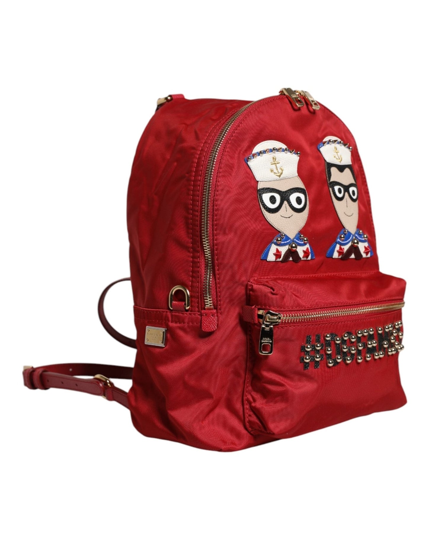 Dolce & Gabbana Red #DGFAMILY VULCANO Embellishment Backpack Bag - Sandy Store ByNet