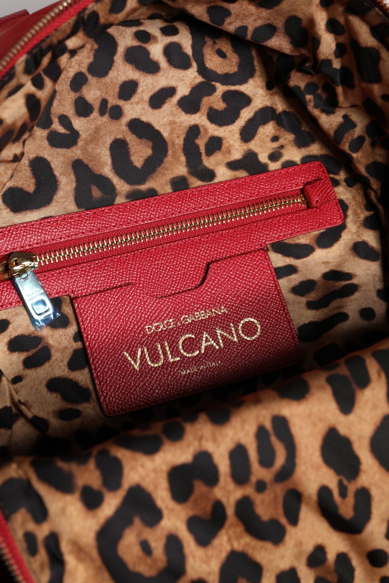 Dolce & Gabbana Red #DGFAMILY VULCANO Embellishment Backpack Bag - Sandy Store ByNet
