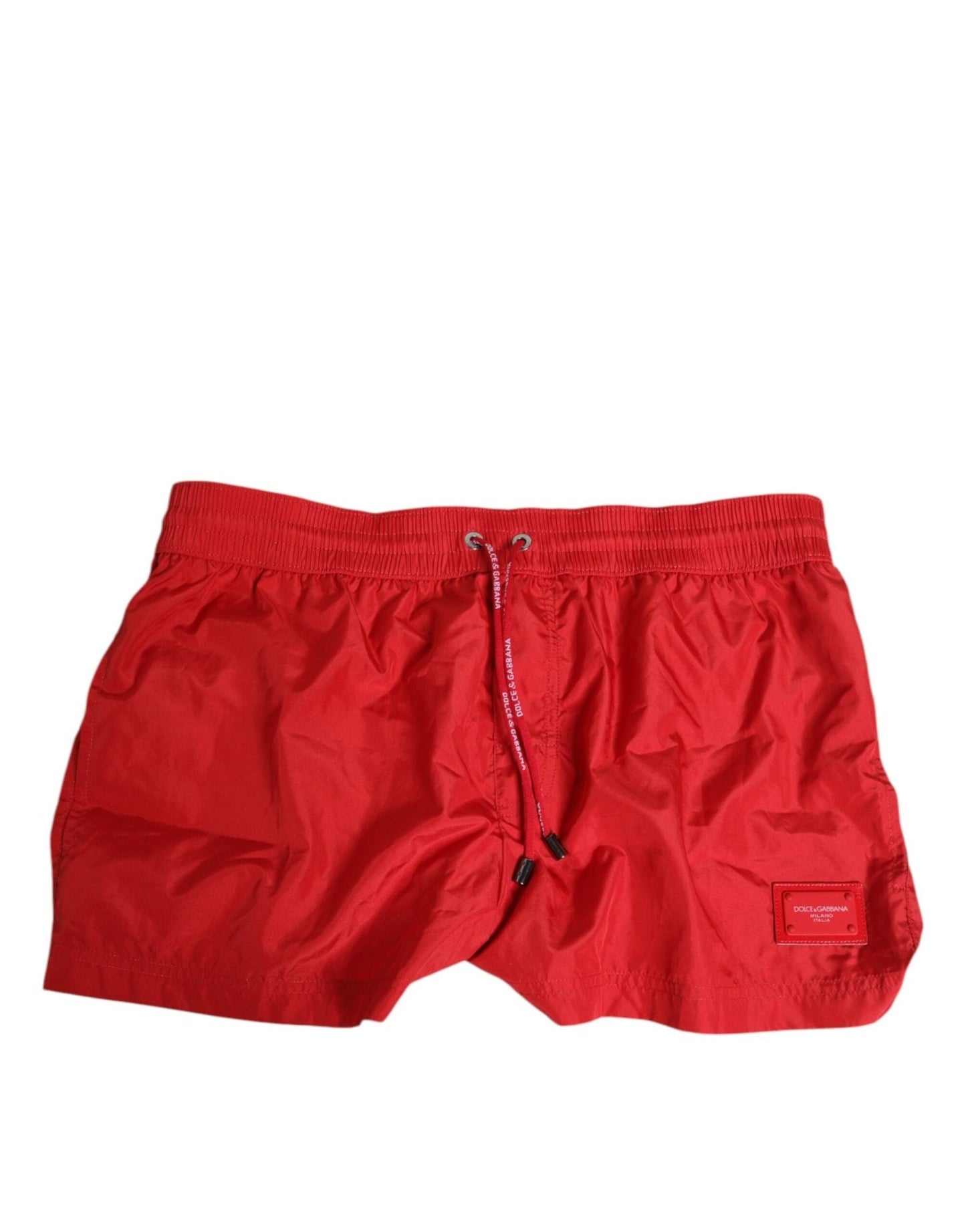 Dolce & Gabbana Red Drawstring Beachwear Men Shorts Swimwear – IT4 | S par Dolce & Gabbana | Disponible sur Sandy Store ByNet