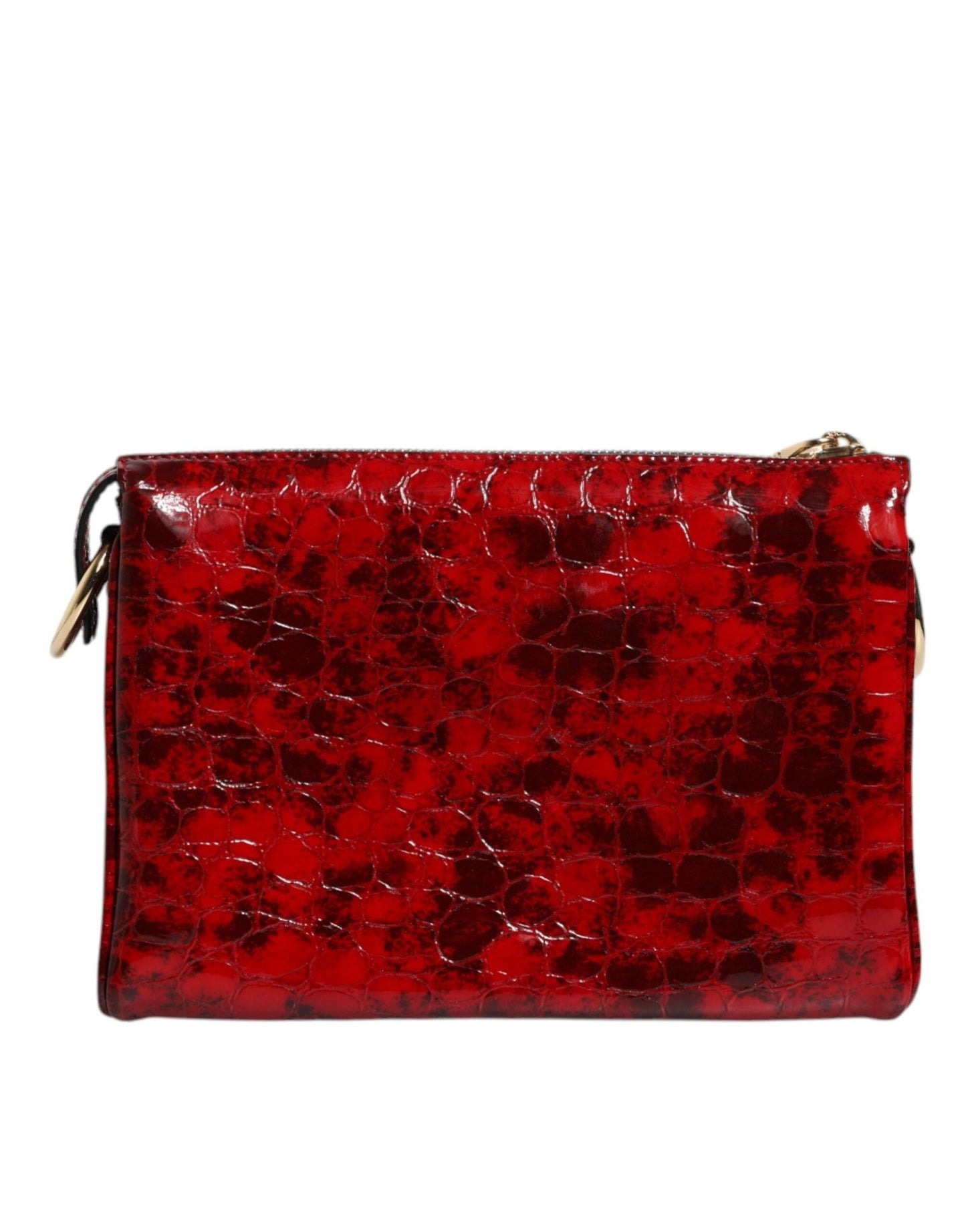 Dolce & Gabbana Red Exotic Leather DG Logo Women Crossbody Bag - Sandy Store ByNet