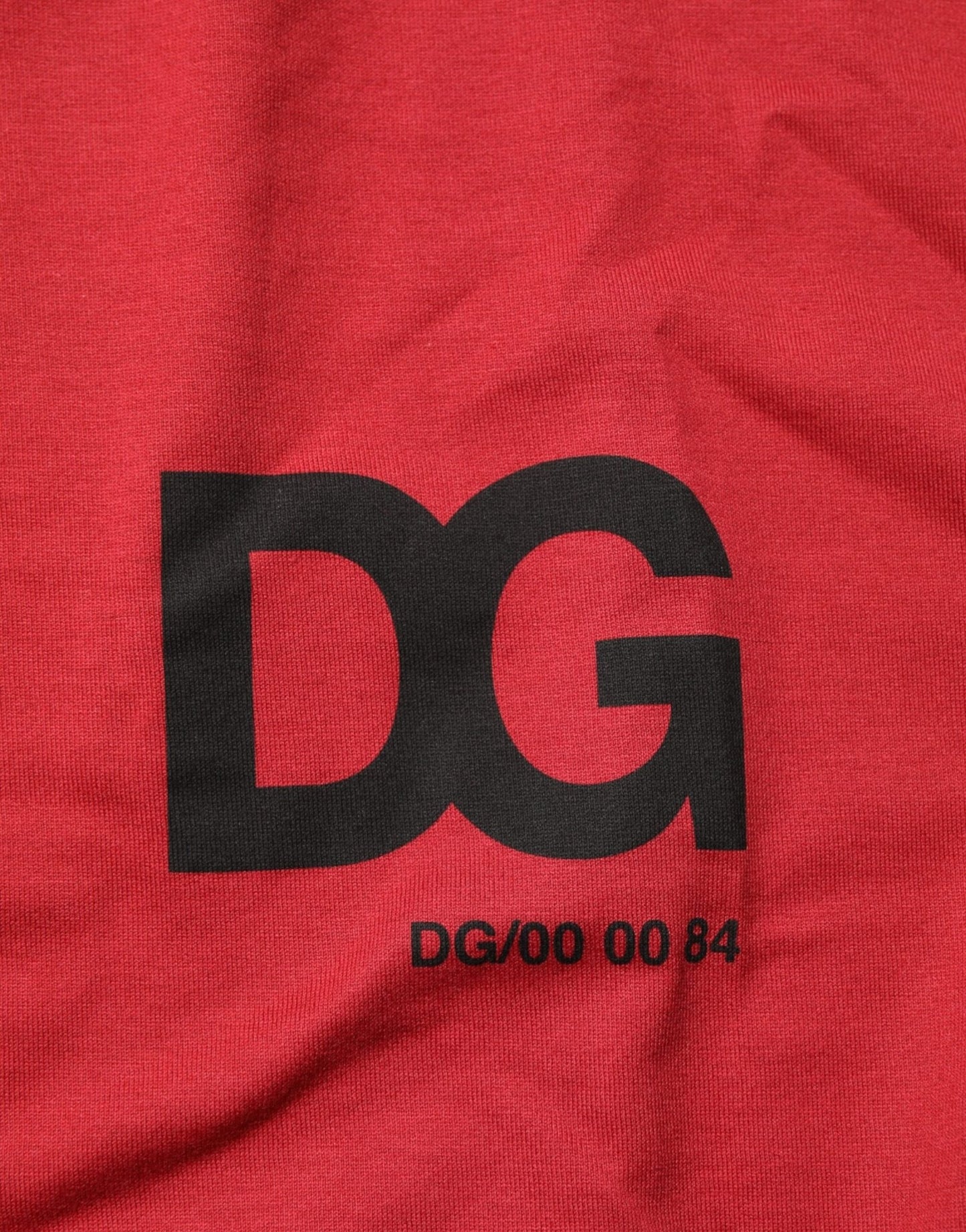 Dolce & Gabbana Red Logo Print Cotton Short Sleeve T-shirt – IT52 | XL par Dolce & Gabbana | Disponible sur Sandy Store ByNet