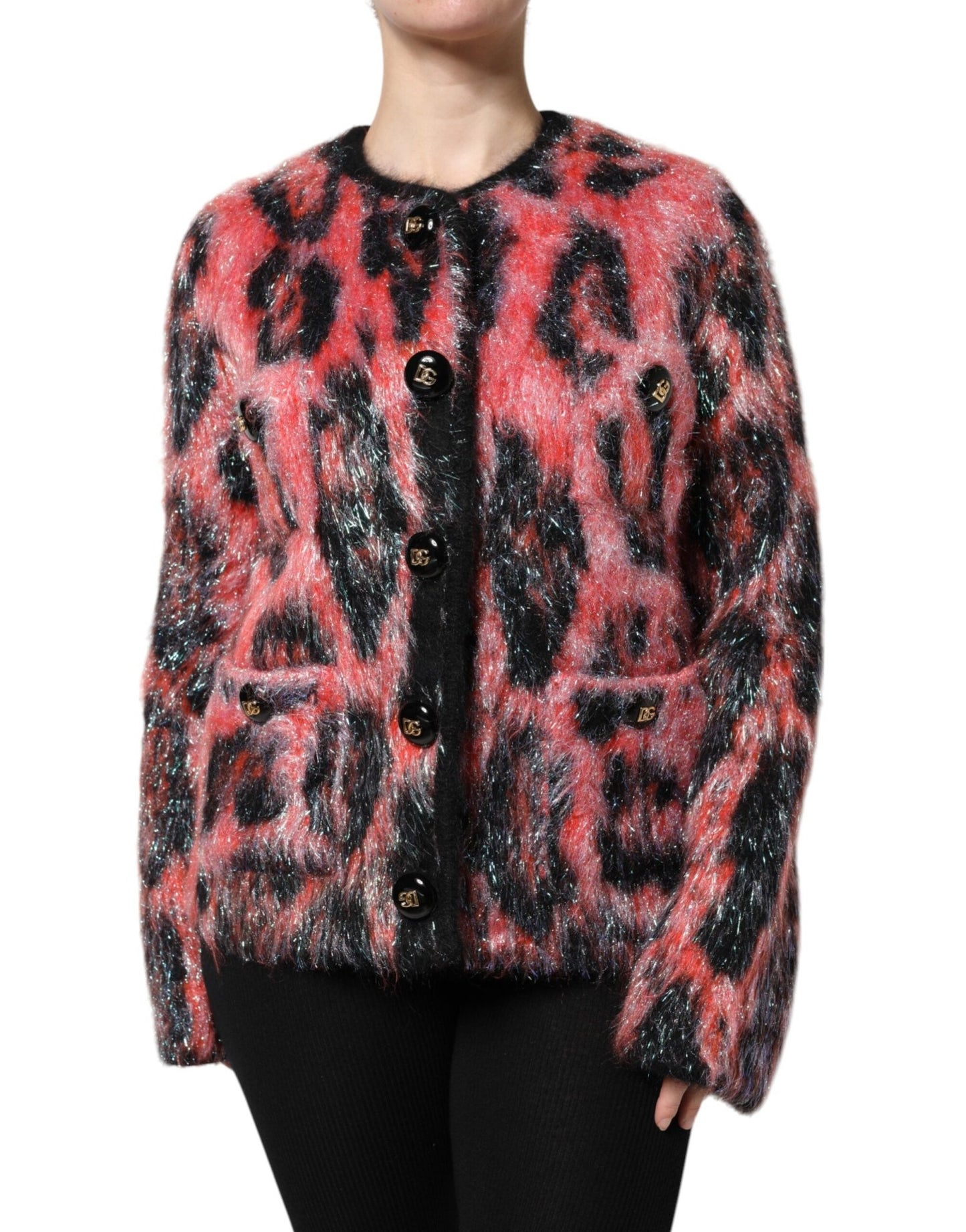 Dolce & Gabbana Red Mohair Wool Button Down Cardigan Sweater – IT36|XXS par Dolce & Gabbana | Disponible sur Sandy Store ByNet