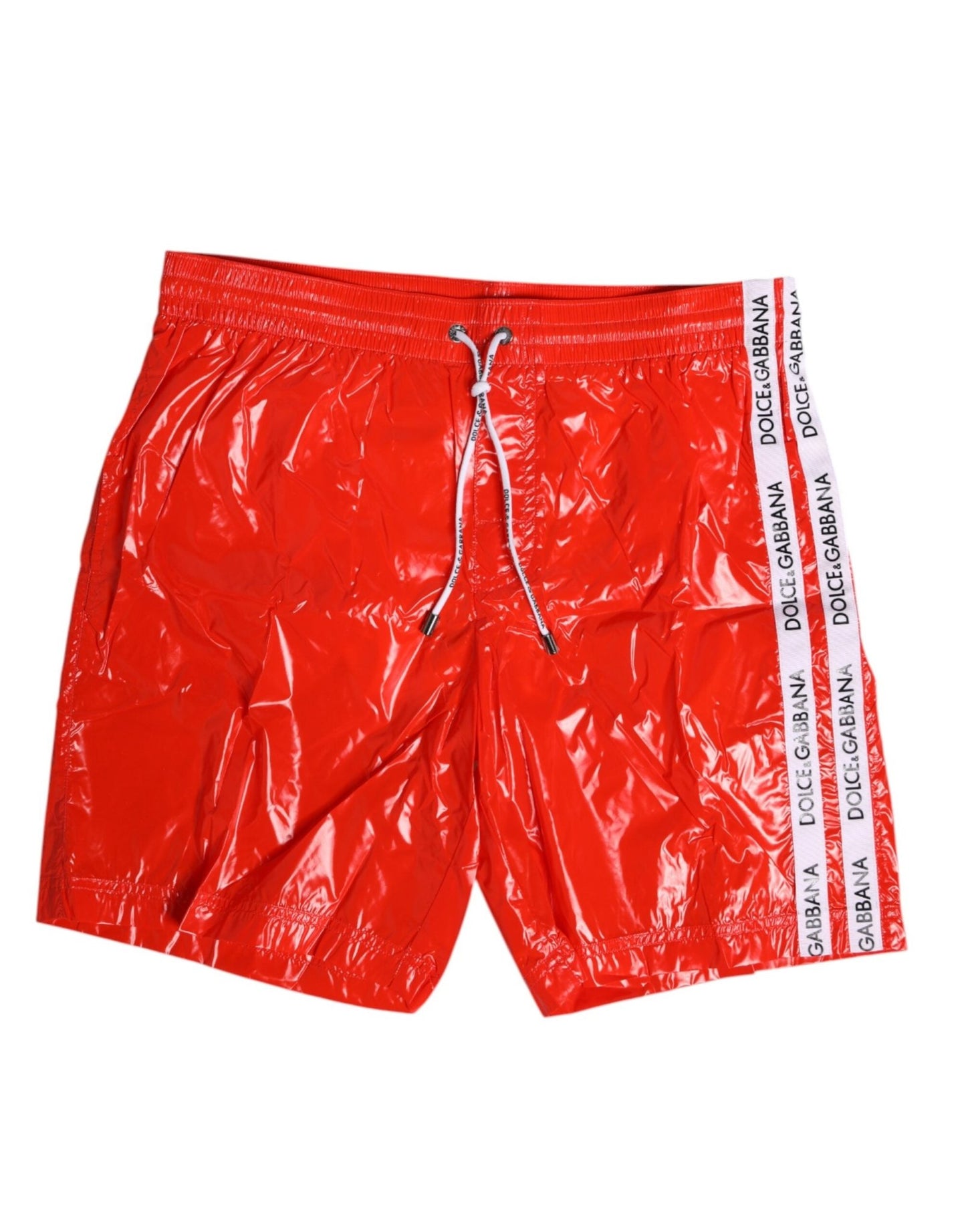 Dolce & Gabbana Red Nylon Drawstring Beachwear Shorts Swimwear – IT4 | S par Dolce & Gabbana | Disponible sur Sandy Store ByNet