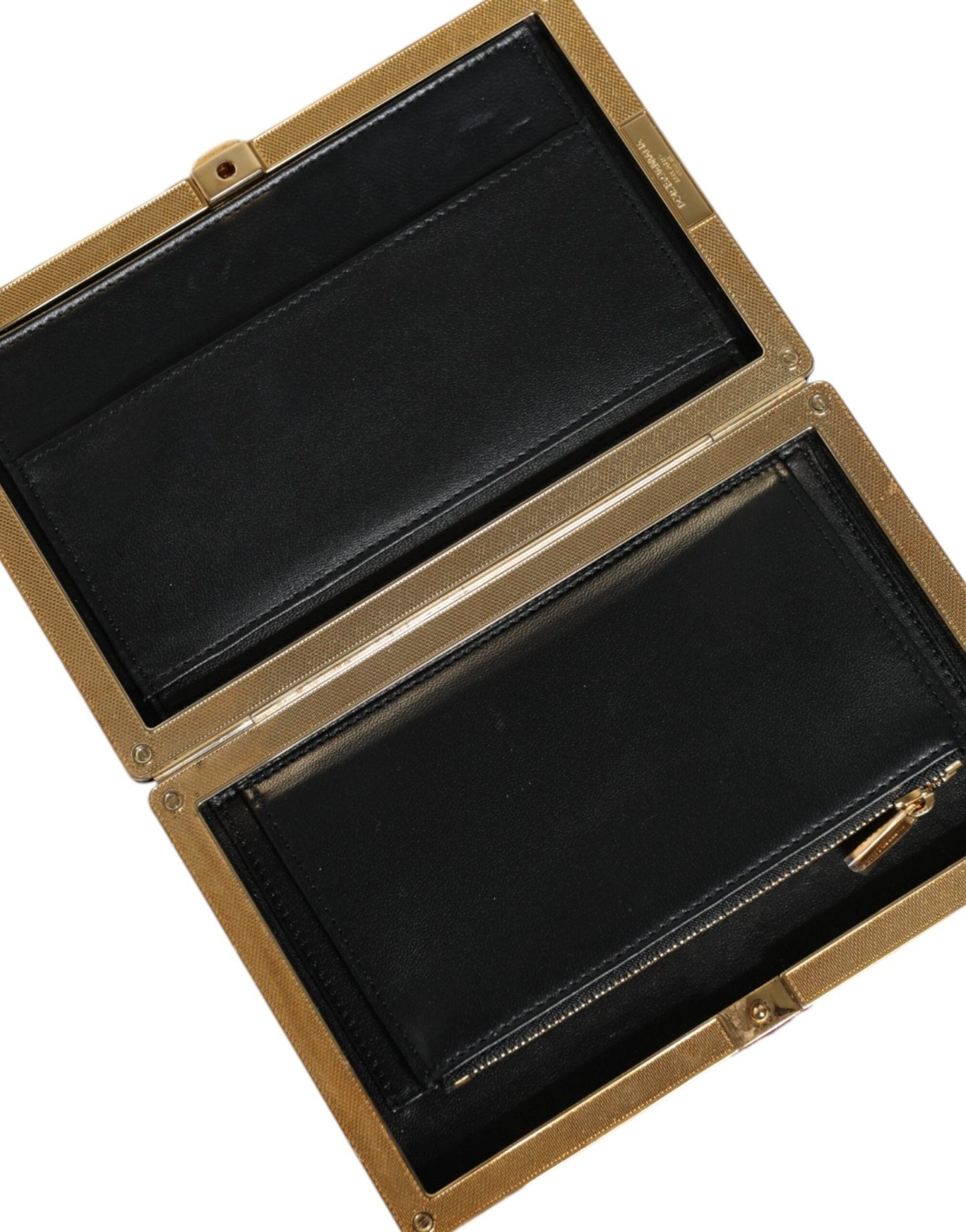 Dolce & Gabbana Red Velvet Gold Frame Clutch Evening Party Purse Bag - Sandy Store ByNet