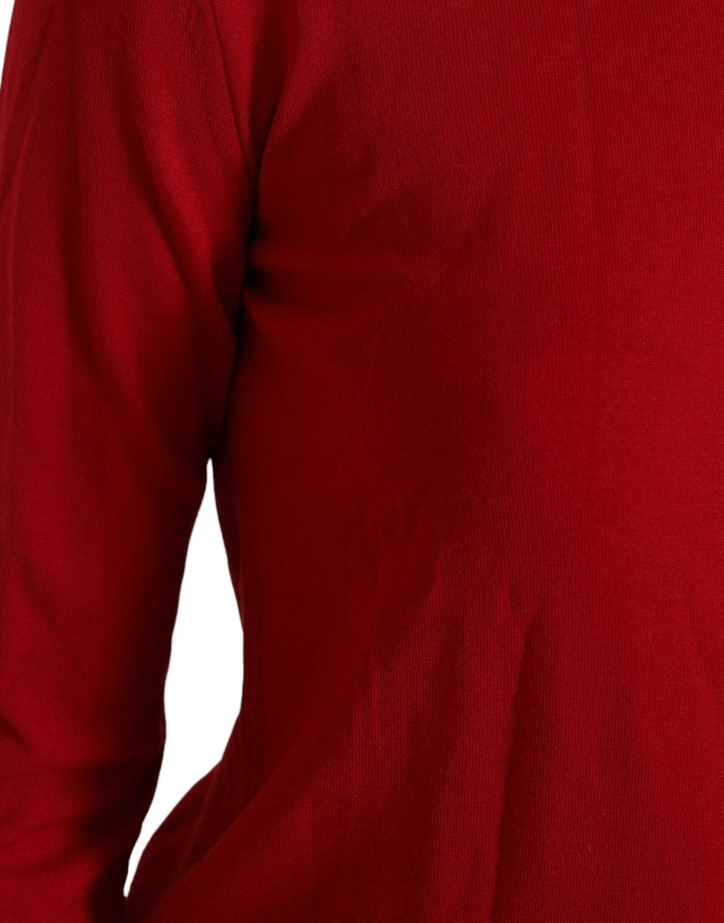Dolce & Gabbana Red Wool Knitted Crew Neck Pullover Sweater – IT40|S par Dolce & Gabbana | Disponible sur Sandy Store ByNet