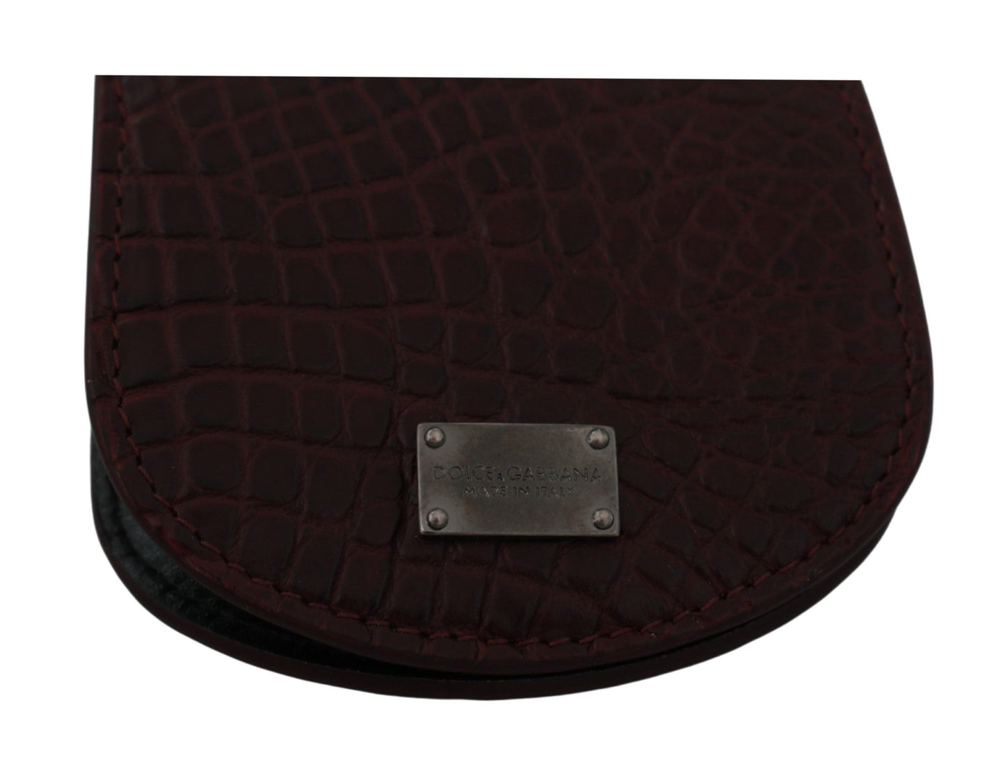 Dolce & Gabbana Refined Caimano Leather Coin Case - Sandy Store ByNet