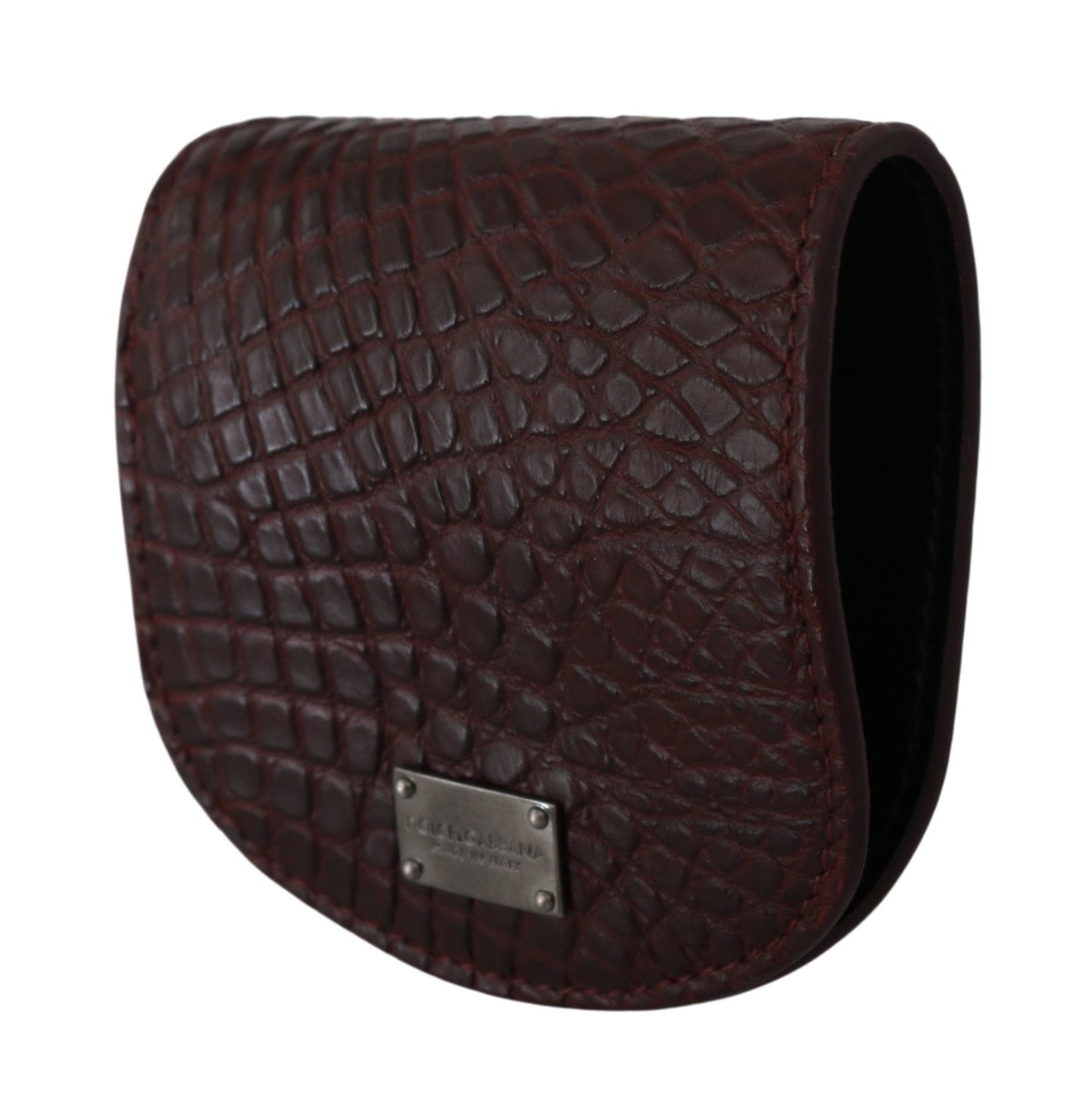 Dolce & Gabbana Refined Caimano Leather Coin Case - Sandy Store ByNet