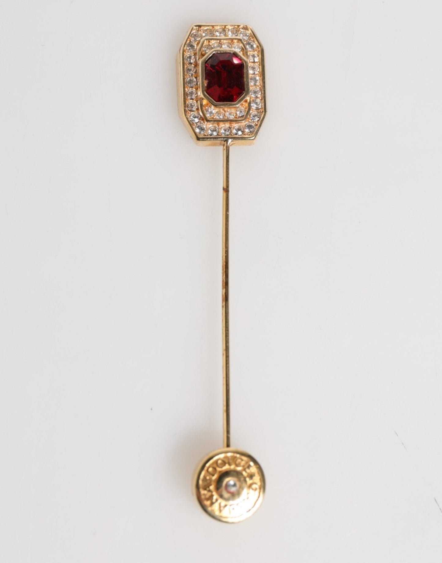 Dolce & Gabbana Rhinestone Embellished Sterling Silver Collar Brooch Pin – par Dolce & Gabbana | Disponible sur Sandy Store ByNet