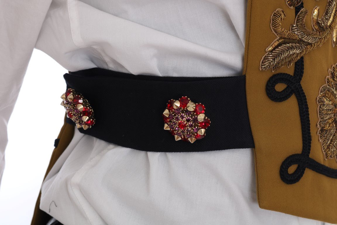 Dolce & Gabbana Runway Embellished Crystal Cross Vest - Sandy Store ByNet