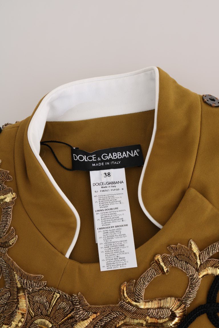 Dolce & Gabbana Runway Embellished Crystal Cross Vest - Sandy Store ByNet
