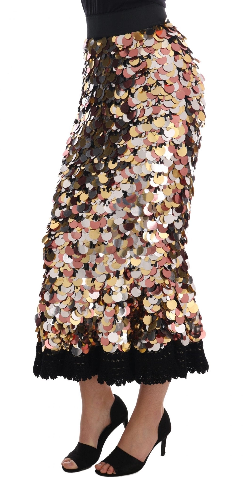 Dolce & Gabbana Sequin Embellished High - Waist Pencil Skirt - Sandy Store ByNet