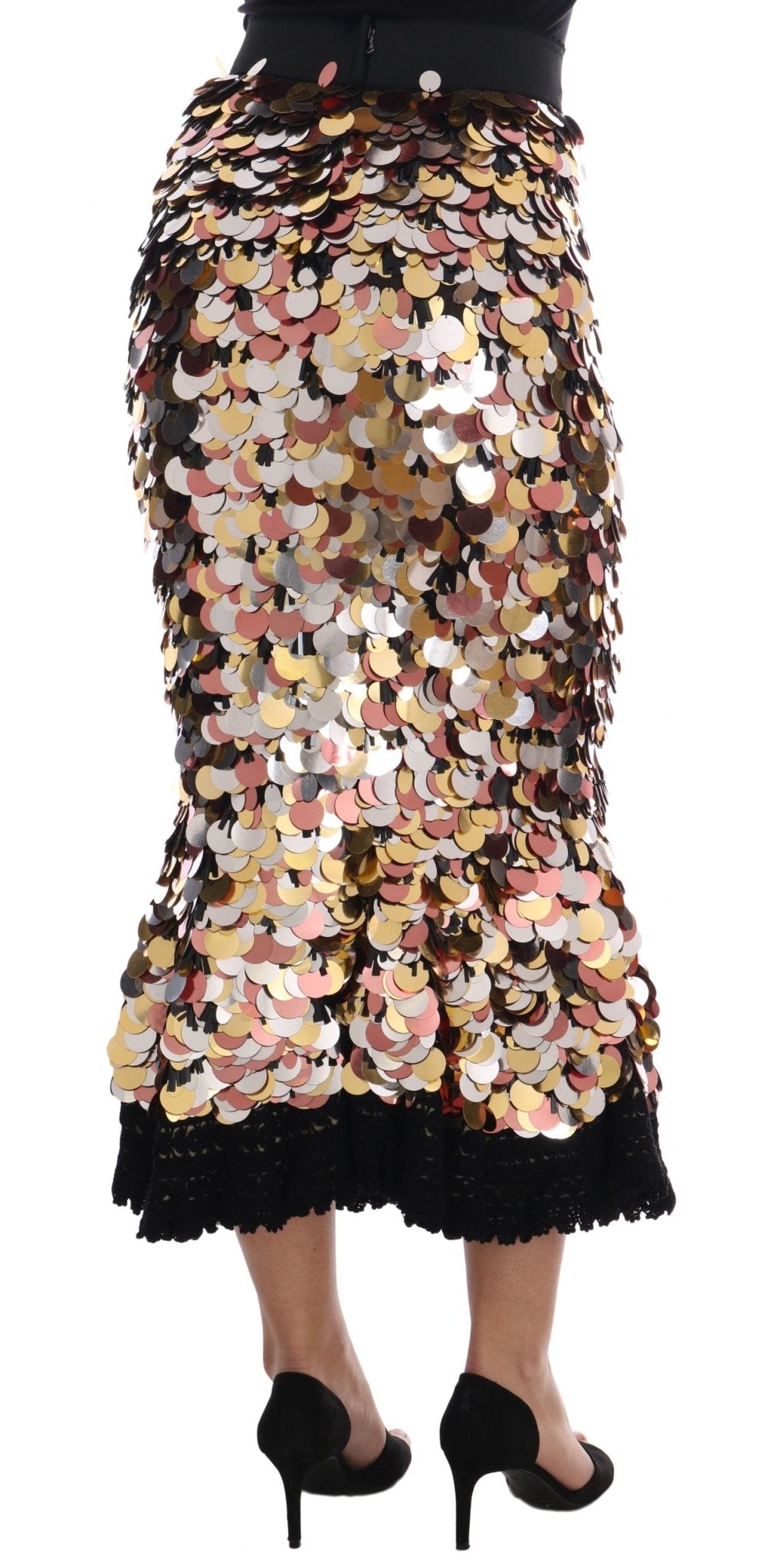 Dolce & Gabbana Sequin Embellished High - Waist Pencil Skirt - Sandy Store ByNet