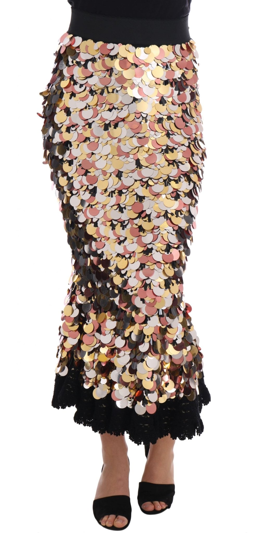 Dolce & Gabbana Sequin Embellished High - Waist Pencil Skirt - Sandy Store ByNet