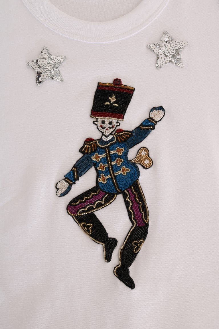 Dolce & Gabbana Sequined Fairy Tale Cotton T-Shirt - Sandy Store ByNet