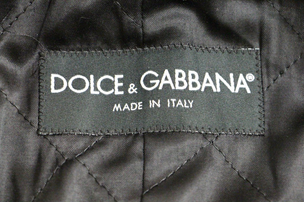 Dolce & Gabbana Sicilia Checkered Wool Blend Coat - Sandy Store ByNet