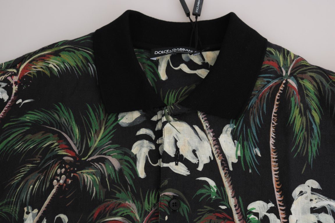 Dolce & Gabbana Sicilian Volcano Motive Polo Tee - Sandy Store ByNet