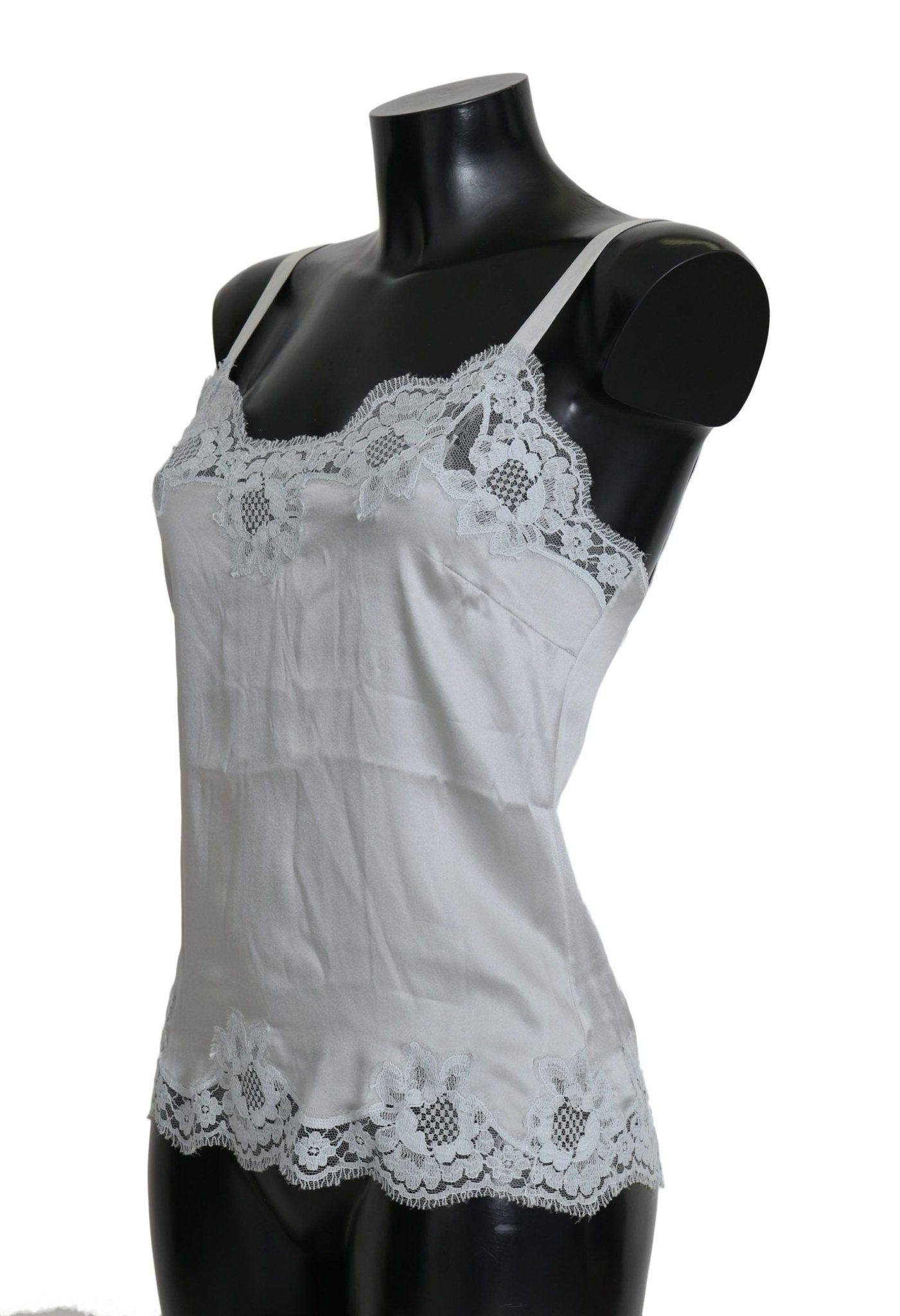 Dolce & Gabbana Silk Stretch Floral Lace Chemise Dress - Sandy Store ByNet