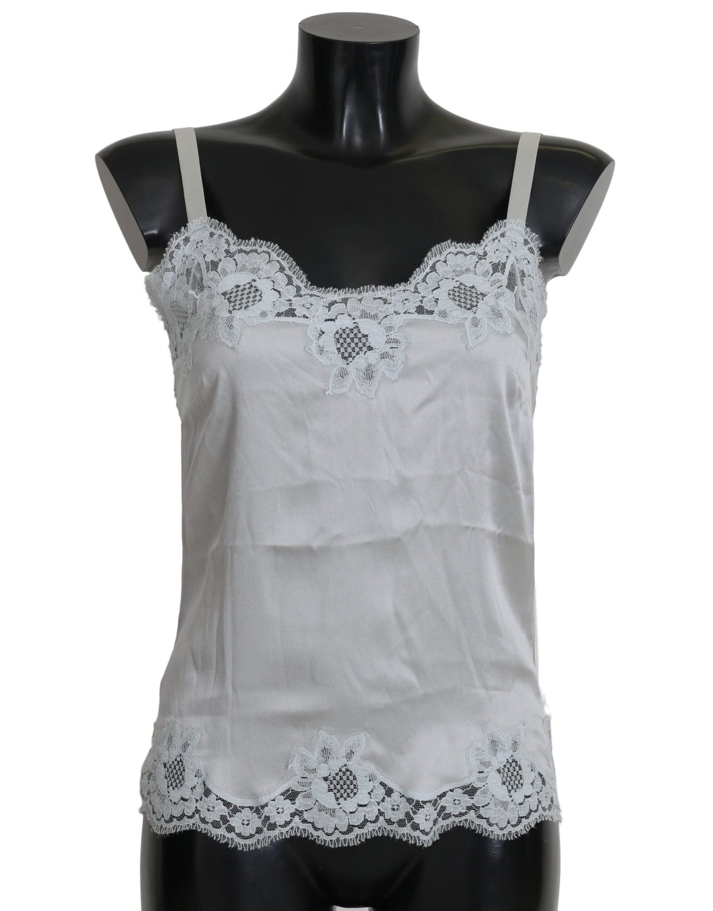 Dolce & Gabbana Silk Stretch Floral Lace Chemise Dress - Sandy Store ByNet