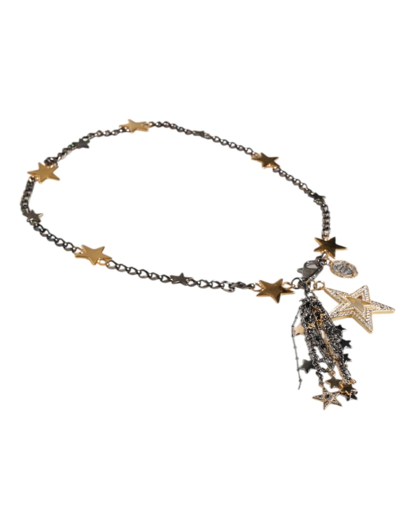 Dolce & Gabbana Silver Gold Brass Embellished Waist Chain Belt - Sandy Store ByNet