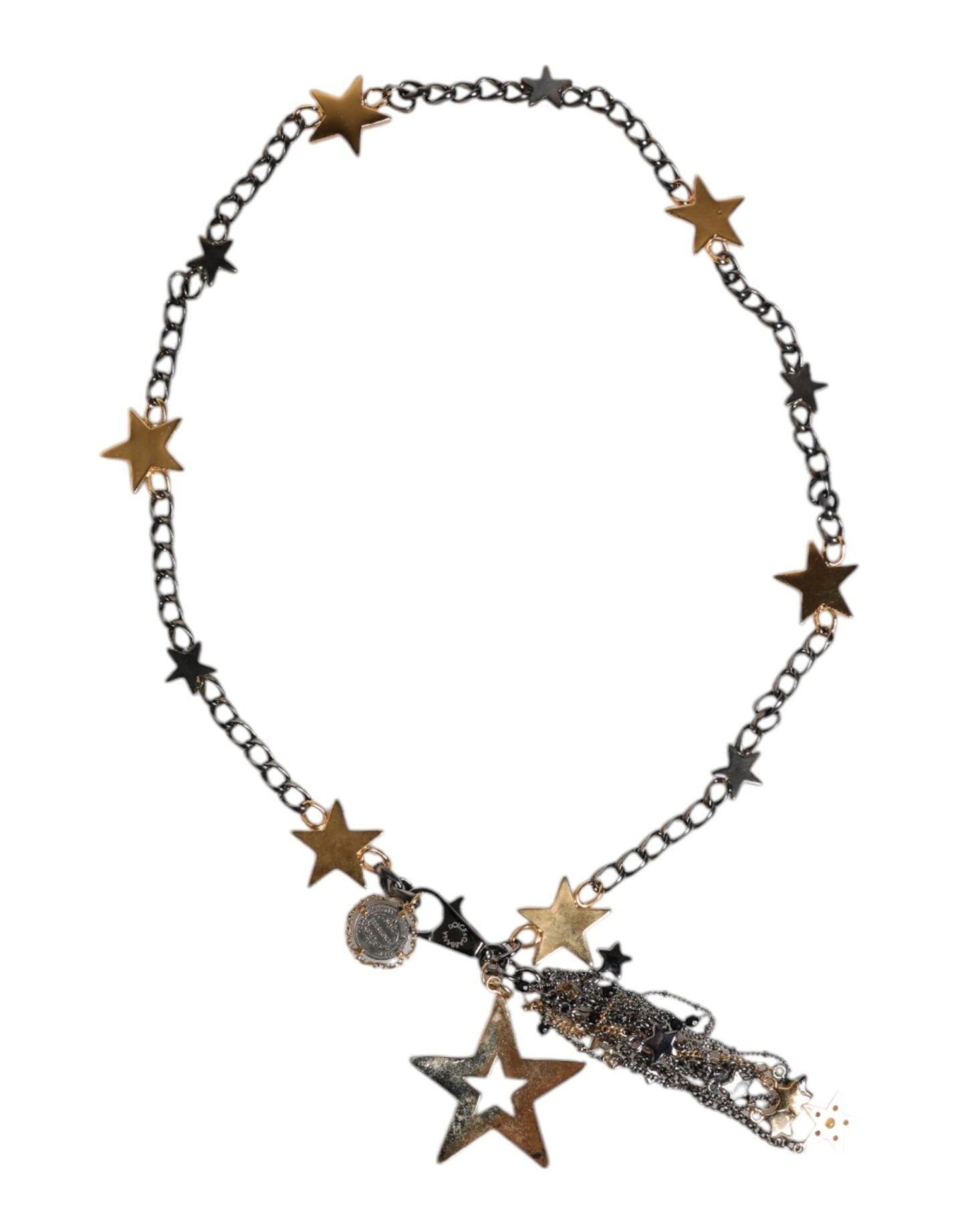 Dolce & Gabbana Silver Gold Brass Embellished Waist Chain Belt - Sandy Store ByNet