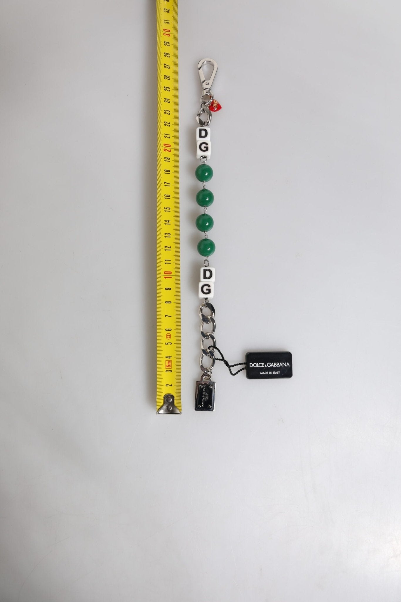 Dolce & Gabbana Silver Tone Brass Bead Dice Logo Embellish Charm Bracelet - Sandy Store ByNet