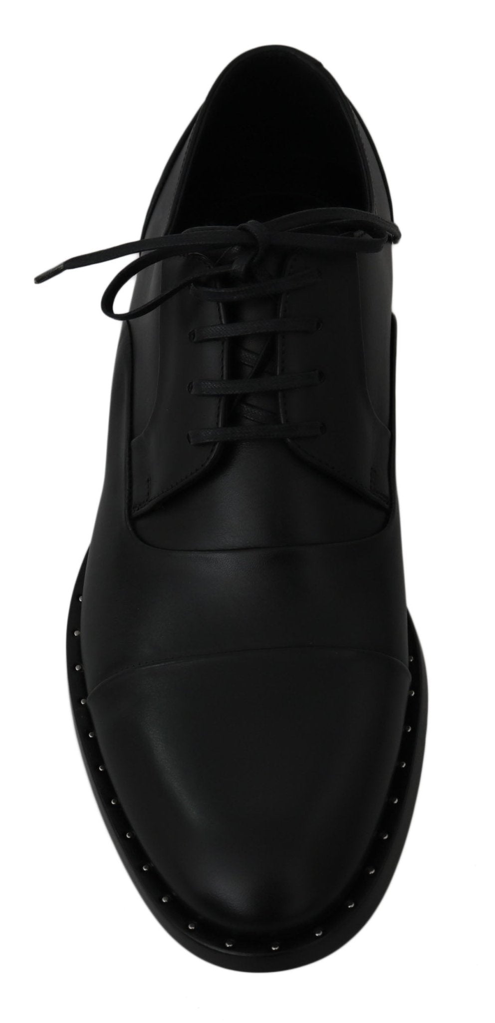 Dolce & Gabbana Sleek Black Leather Formal Dress Shoes - Sandy Store ByNet