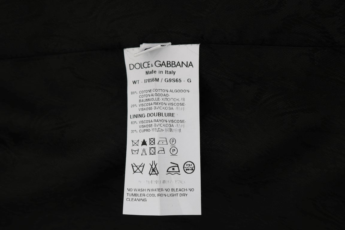 Dolce & Gabbana Sleek Black Single - Breasted Waistcoat - Sandy Store ByNet
