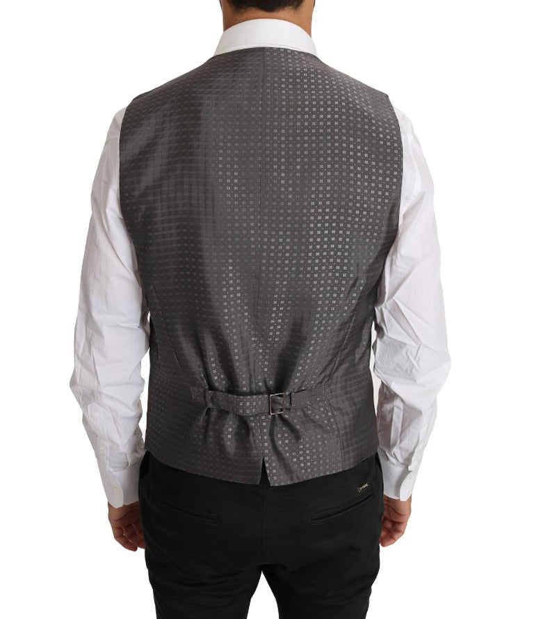 Dolce & Gabbana Sleek Bronze & Gray Formal Vest Slim Fit - Sandy Store ByNet